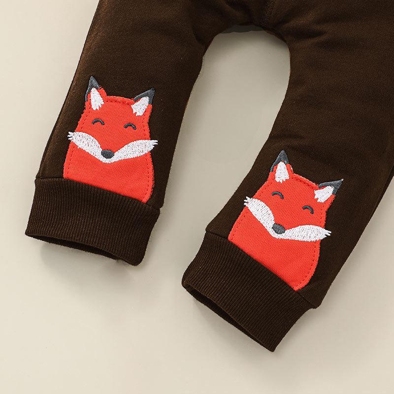 Children's Wear Fox Style Set Long Sleeve Pullover