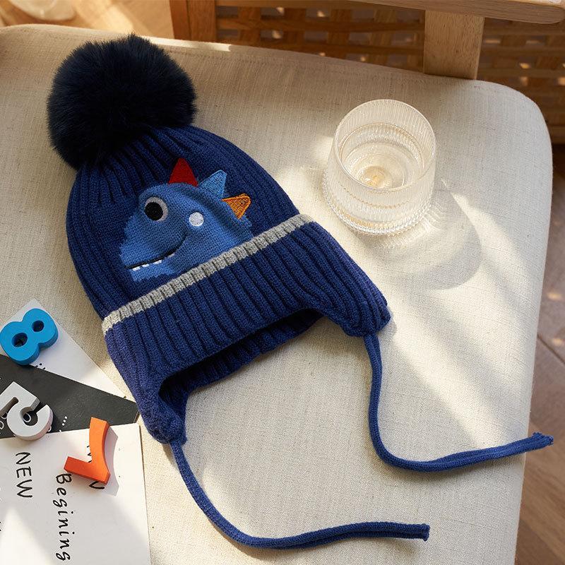 Children's Knitted Warm Ear Protection Wool Cap