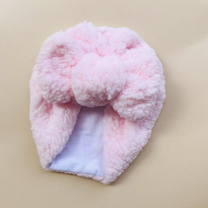 Children's Big Bow Winter Warm Baby Hat