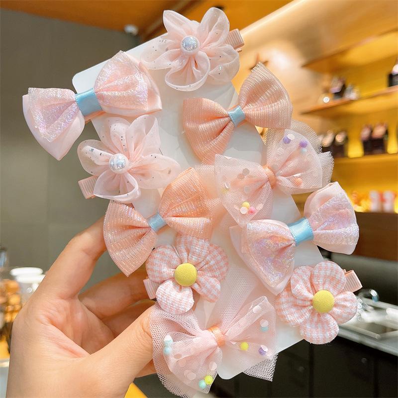 Bow Hairpin Fabric Flower Children's Hair Accessories