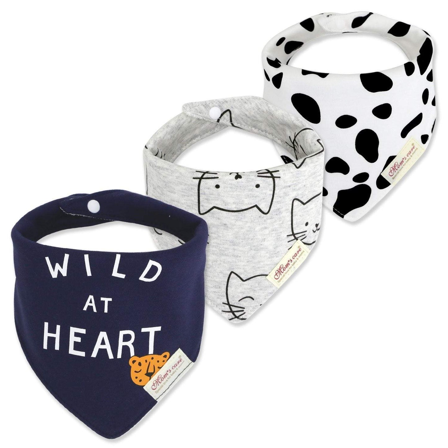 3pcs/set Baby Triangle Bib Saliva towel