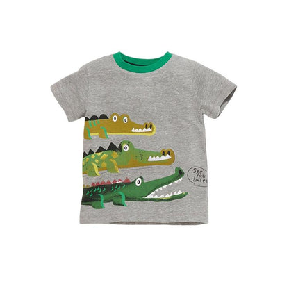 Children's printed round neck boys' top