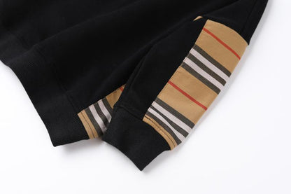 Children's Cotton Terry Striped Colorblock Pullover
