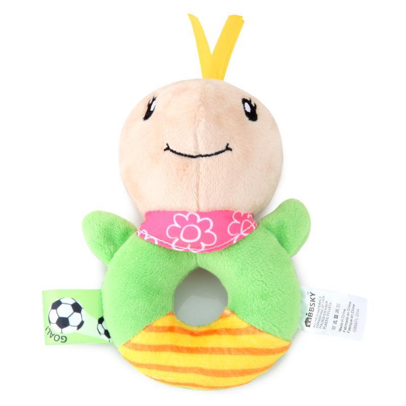Baby Puppy Ring Bell Round Hand Plush Toy