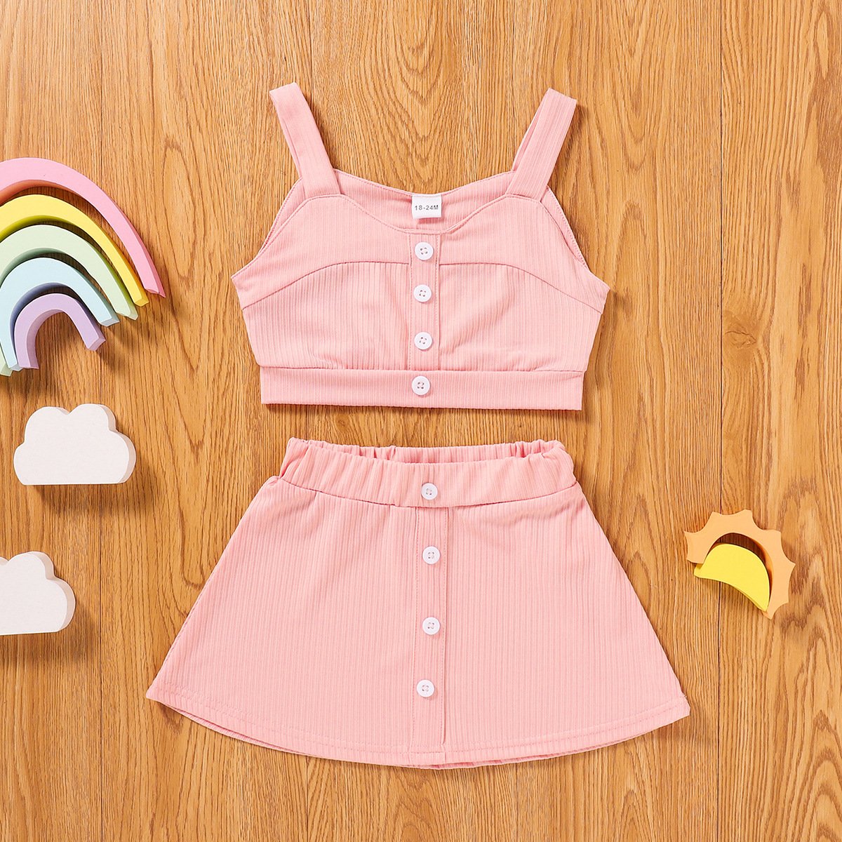 Suspender sleeveless vest blouse jacket skirt two pieces