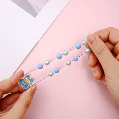 Children's Color Crystal Bracelet Transparent Handmade Beads