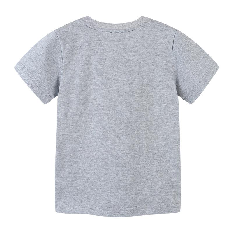 Round neck boys' T-shirt cartoon