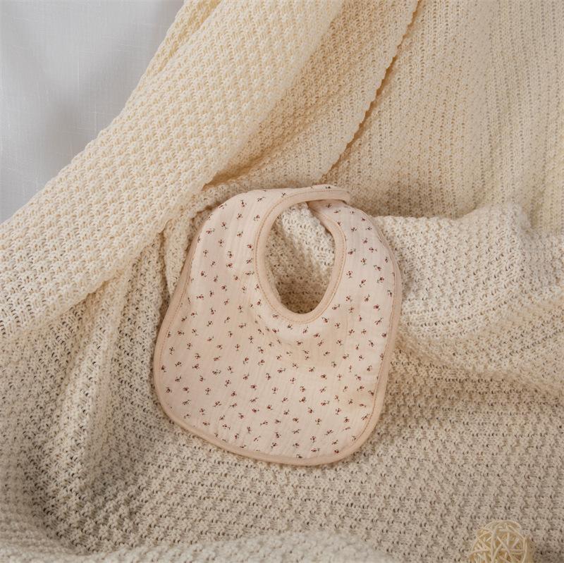 Baby Unisex Rainbow Love heart Polka dots Print Baby Bibs