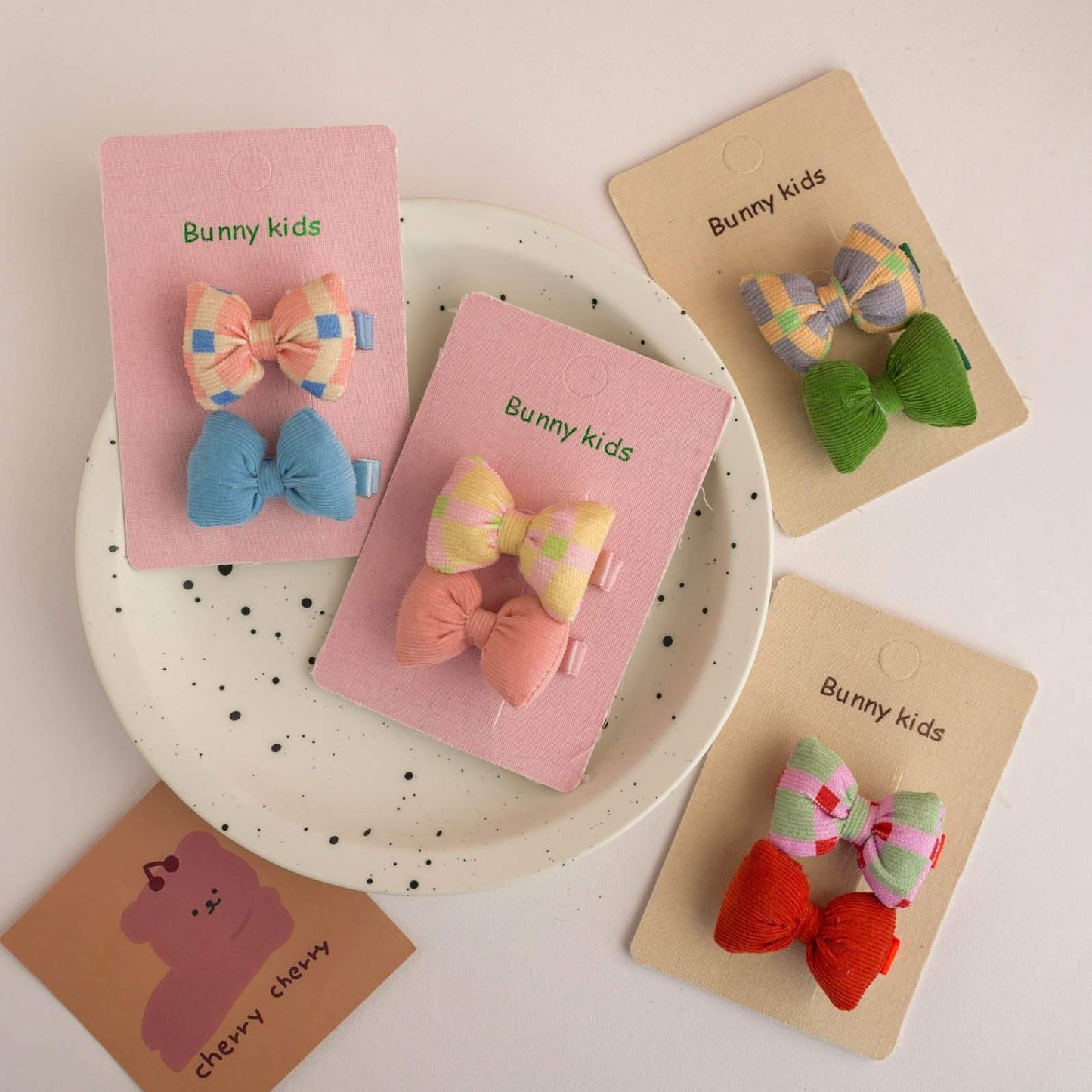 Children's Solid Color Bow Hairpin