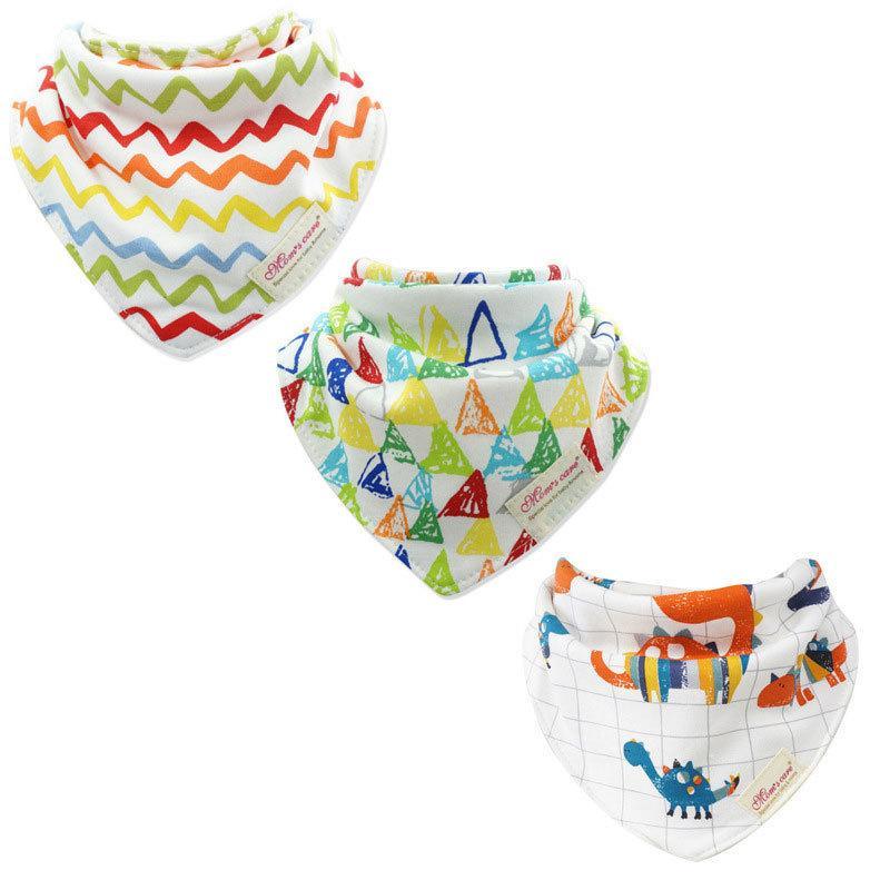 3pcs/set Baby Triangle Bib Saliva towel