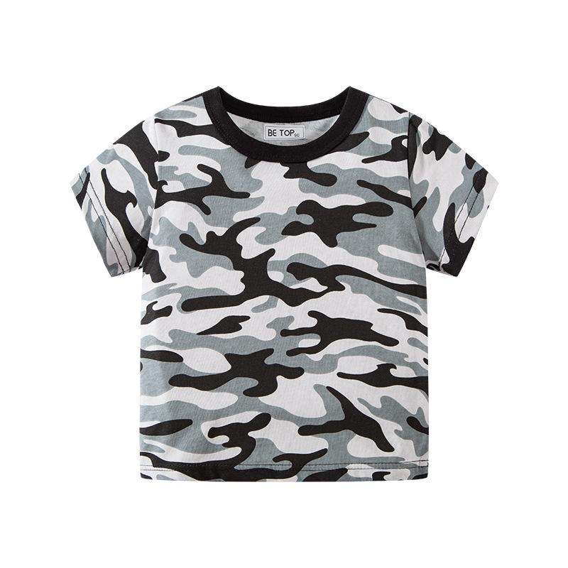 Children's camouflage short sleeve T-shirt