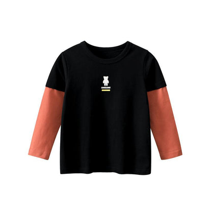 Children's Backing Shirt Baby's Long Sleeve Tee
