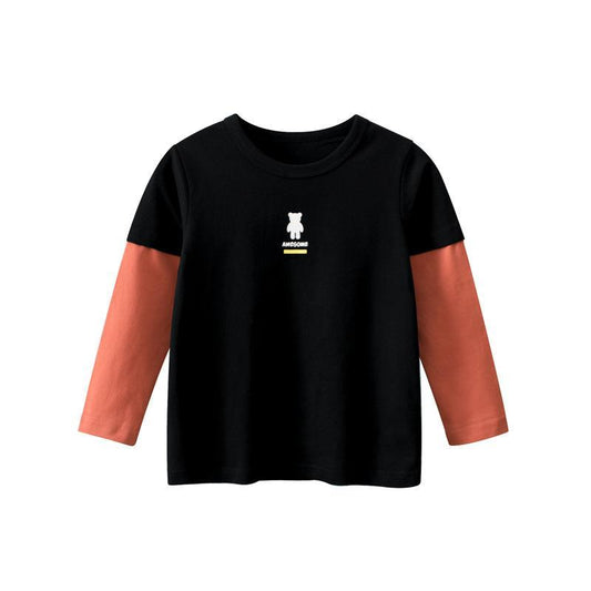 Children's Backing Shirt Baby's Long Sleeve Tee