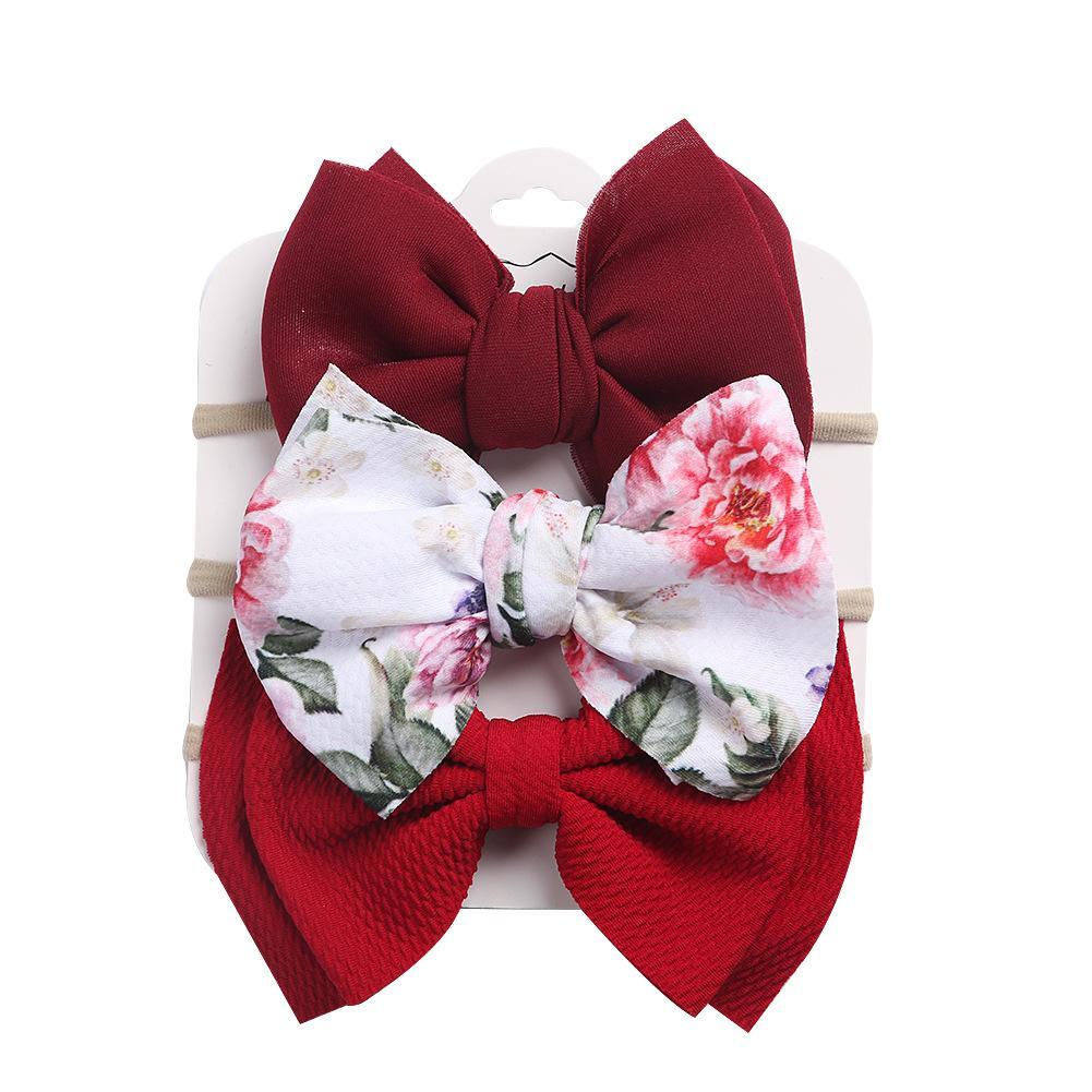 Children's Headdress Bow Hair Tie 3pcs/Set