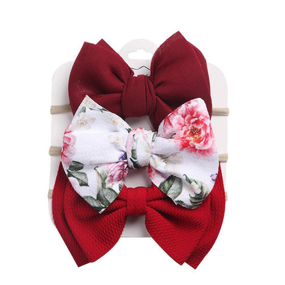 Children's Headdress Bow Hair Tie 3pcs/Set
