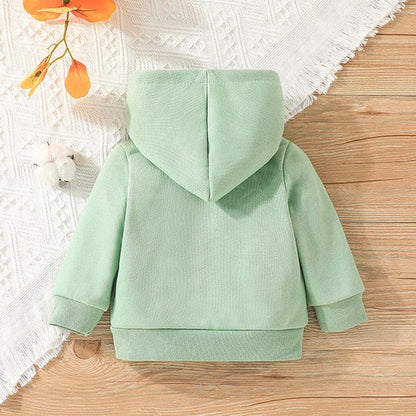 New Long Sleeve Cartoon Hooded Vests for Infants and Young Children