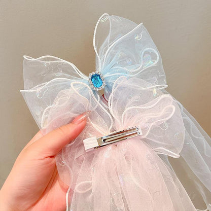 Children's Large Mesh Bow Hairpin