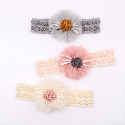 Baby's Big Flower Headband Cotton Hair Accessories