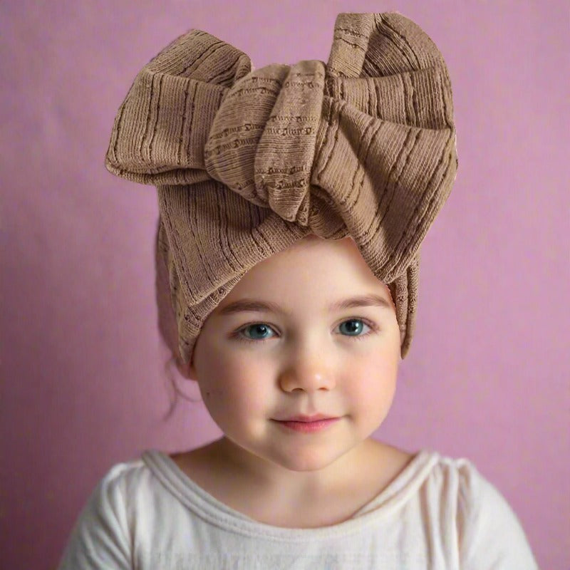 Children's DIY Double Bow Knit Headband