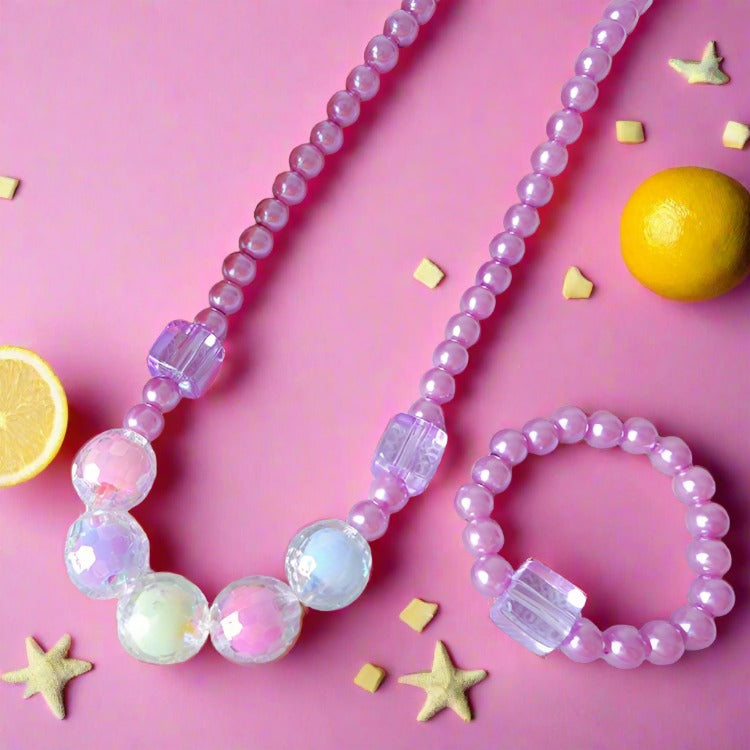 Children's Necklace Bracelet Set Versatile Accessory for Girls
