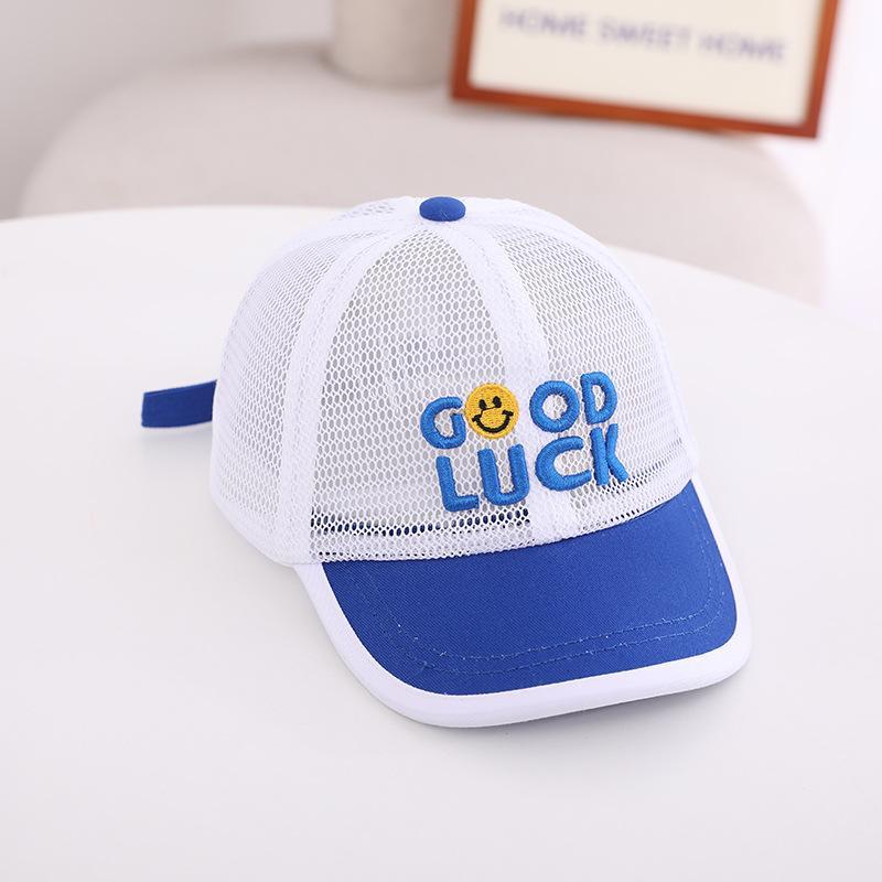 Good Luck Smiley Kids Mesh Sunshade Mesh Cap