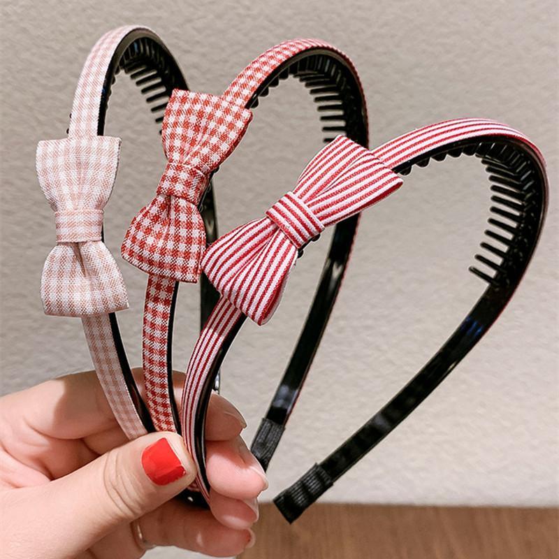 Children's Bow Hair Hoop Toothed Non-slip Hairpin