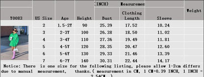 Girls' Casual Loose Shirt Long Sleeve Petticoat