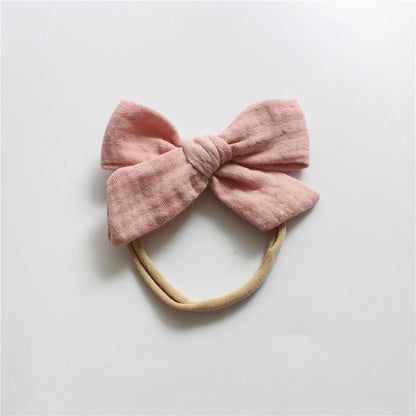 Baby Cotton Gauze Bow Hair Band Children's Hair Accessories