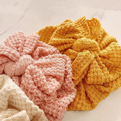 Children's Knitted Oversized Bow Baby Hat