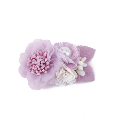Pink Simulation Headflower Hair Accessories
