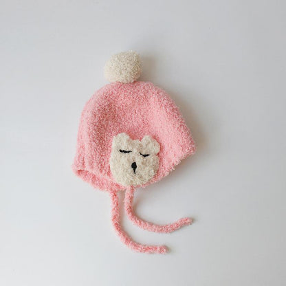 Baby's Hand-Knitted Ear Hood Hood