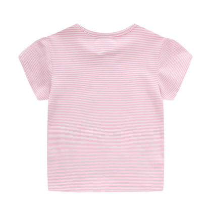 Children's short sleeved cotton T-shirt cartoon top