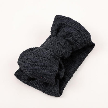 Children's Double Bow Knitted Hair Tape