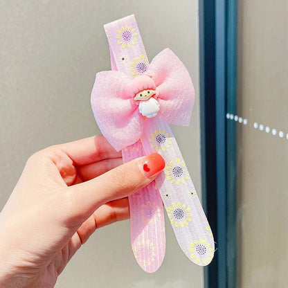 Children's Hair Belt Girl's Velcro Crush Hair Hoop