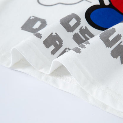 Children's short sleeved T-Shirt Medium and small children's cartoon top