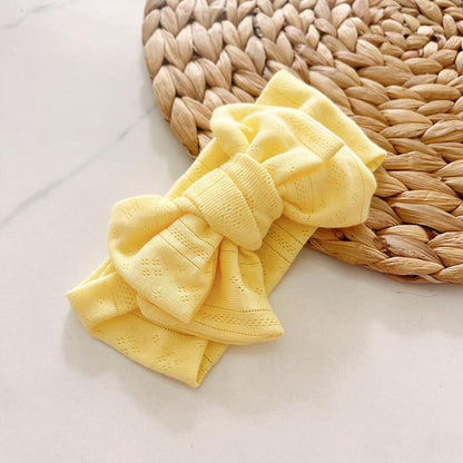 Children's Knitted Stretch Bow Hair Tape