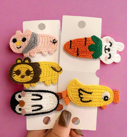Girl's Sweet Wool Stereo Hairpin