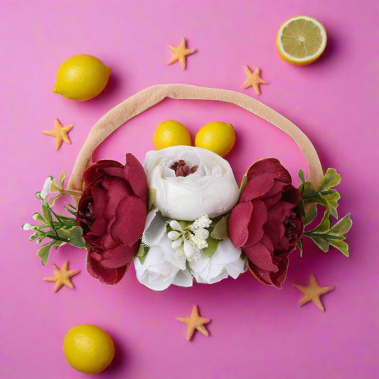 Baby Headband Super Elastic Nylon Flower Hair Band