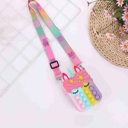 Silicone Bag Unicorn Backpack Decompression Toy