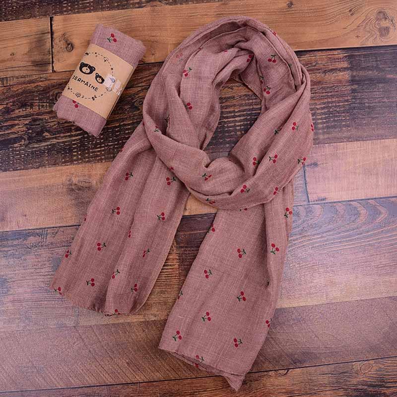 Children's Cotton and Linen Thin Warm Silk Scarf