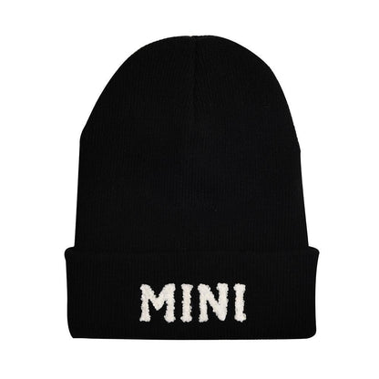 Children's MINI Letter Solid Color Warm Knitted Hat