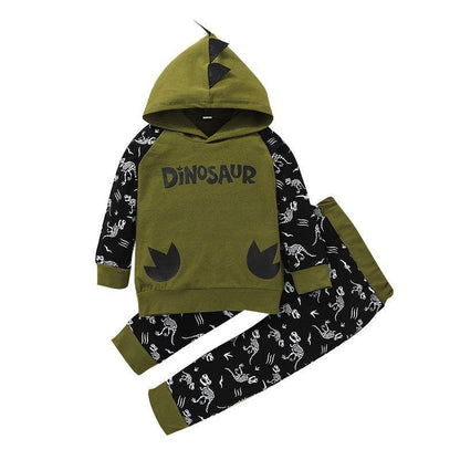 Children's Cartoon Sweater Suit Hooded Top