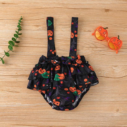Children's Long Sleeve Jacket Strap Shorts Two-Piece Set