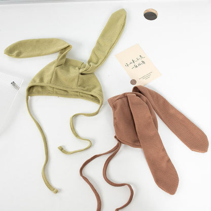 Baby Hat Rabbit Ear Strap Children's Pullover Hat