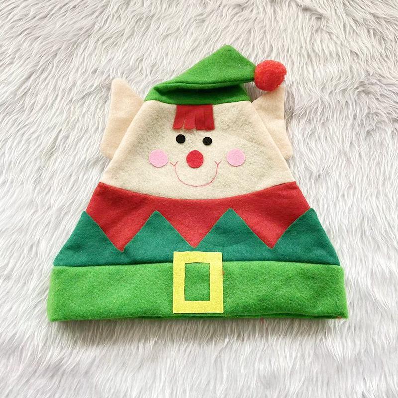 Christmas Elf Hat Children's Flannel Hat Christmas Decorations
