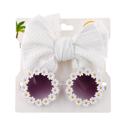 Children's Sunflower Sunglasses Headband Set