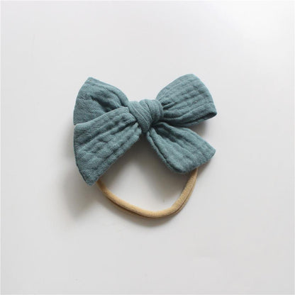Baby Cotton Gauze Bow Hair Band Children's Hair Accessories
