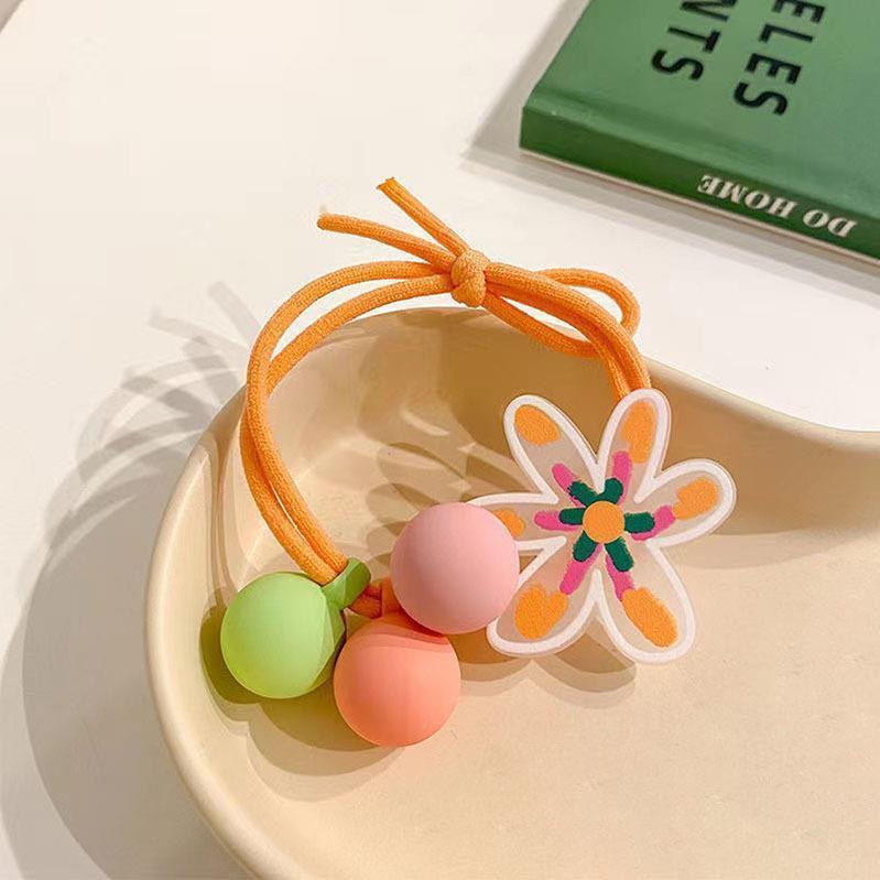 Cartoon Color Graffiti Hair Ring High Elastic Head Rope