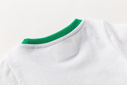 Short sleeve children's T-shirt round neck T-shirt