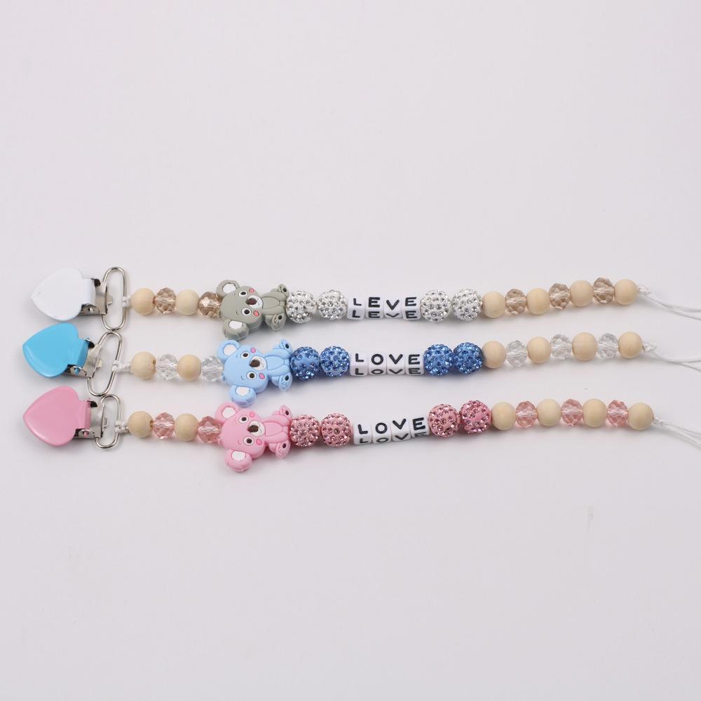 Baby Koala Pacifier Clip Teether Anti-drop Chain